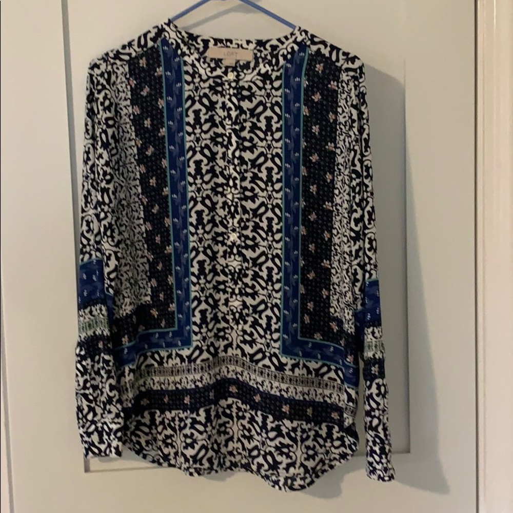 Loft blouse.  Beautiful colors
